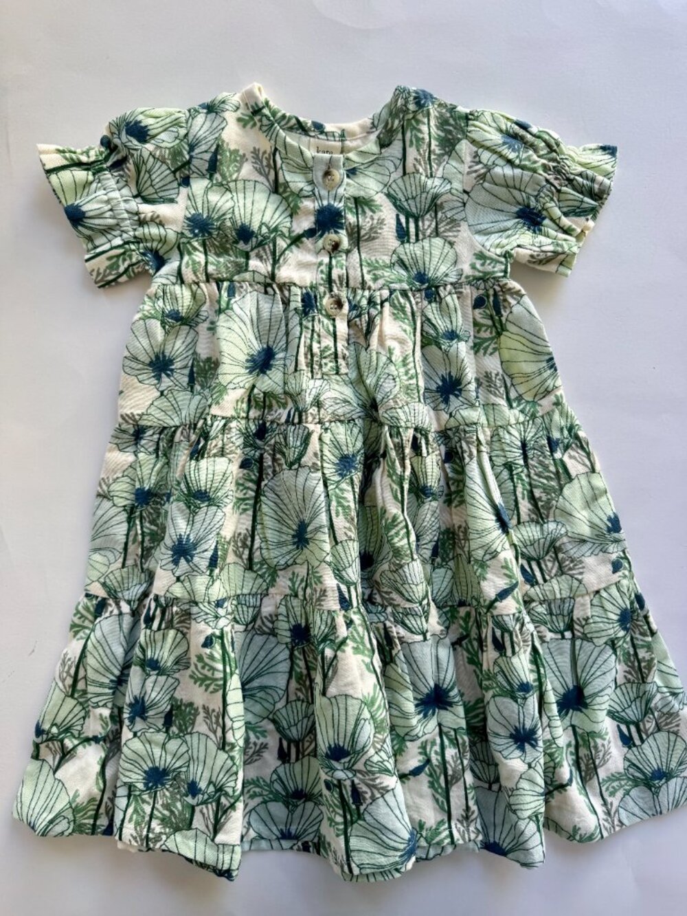 Kate Quinn Organic Gauze Tiered Poppy Dress 18-24M